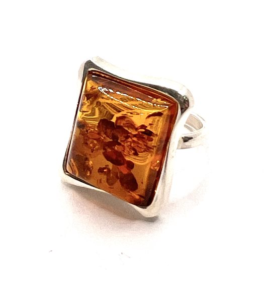 Anello Domar Donna Ambra in Argento Ambra AMBER-AN-6-280 - AMBER-AN-6-280